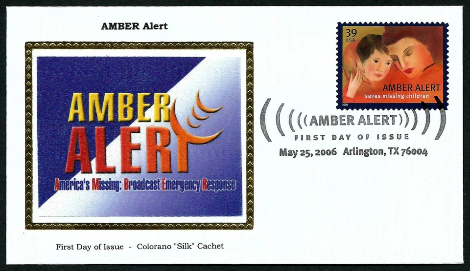 USA, SCOTT # 4031, COLORANO SILK FDC COVER 2006 AMBER ALERT, EMERGENCY RESPONSE - Image 1 of 1