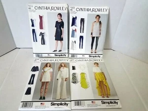 Simplicity Lot of 4 Cynthia Rowley Sewing Patterns Uncut  Dress pants tops skirt - Picture 1 of 10