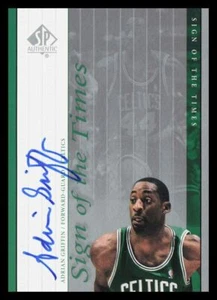 2000-01 Upper Deck SP Auténtico Sign of the Times Adrian Griffin Auto Boston - Imagen 1 de 2