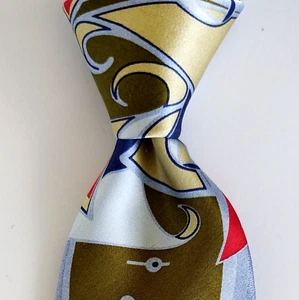ELECTRIC NECKWEAR Power Ties Silk Necktie Designer Geometric Multi-Colored NWOT - Picture 1 of 3