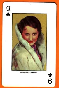 Tarjeta de juego intercambiable Barbara Stanwyck/Screen Legends/1991 - Imagen 1 de 2