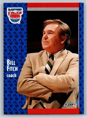 1991-92 Fleer Bill Fitch New Jersey Nets #132 - Image 1 of 2