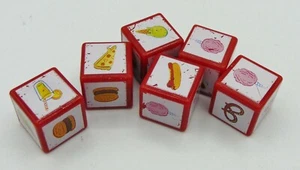 Cranium Balloon Lagoon game Replacement pieces set of 6 game dice preowned - Picture 1 of 2