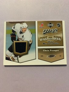 A6342 - 2007-08 Upper Deck MVP One on One Jerseys #OOPJ Chris Pronger/Jovanovski