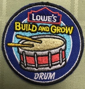 Lowe’s Build And Grow Patch Arts And Crafts Drum Kids Euc Dancing Drums - Picture 1 of 2