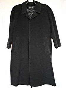 VINTAGE AUTHENTIC PIERRE CARDIN BLACK CASHMERE WOOL MENS JACKET COAT-US42/EU52 - Picture 1 of 7