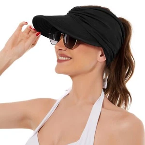 Sun Hats for Women Wide Brim Summer Hat with UV Protection Beach Sport Golf S... - Picture 1 of 7