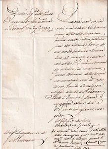 ZZ992-NOBILTA' MODENESE-LETTERA A FIRMA DEL CONTE ONORIO GIACOBAZZI - Foto 1 di 2