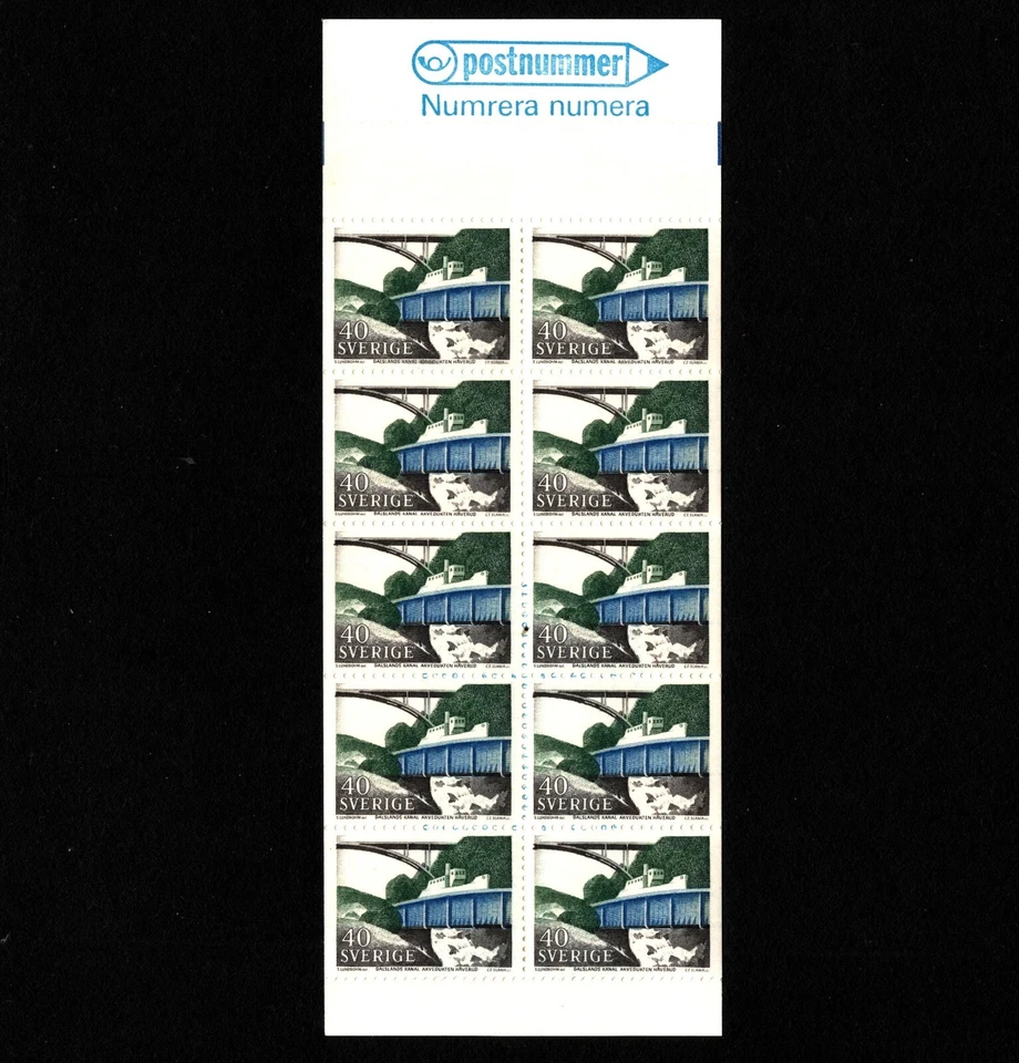 OPC 1968 Sweden Dalsland Canal Booklet Sc759a MNH 46378 - Image 1 of 1