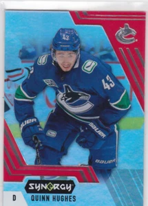20/21 SYNERGY..QUINN HUGHES..RED..CARD # 40..CANUCKS..FREE COMBINED SHIP - Picture 1 of 1