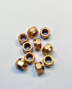 10 Stück Kupfermutter M8 SW12 mit Schlitz selbstsichernd Thermag Auspuff Krümmer - Bild 1 von 3