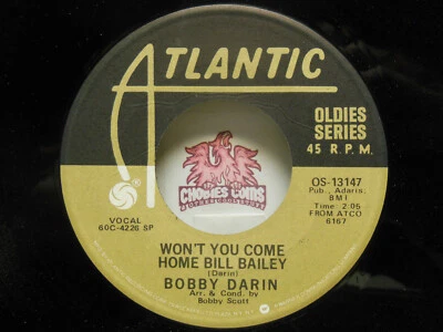 Bobby Darin: Won't You Come Home Bill Bailey / Things, 45 RPM VG+ (H2 - Image 1 of 2