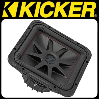 KICKER Solobaric L7R Woofer L7R122 - 30cm 2 x 2 Ohm Bass (12") Square Subwoofer - Bild 1 von 4