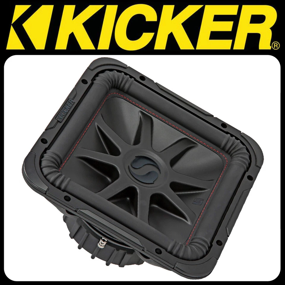 KICKER Solobaric L7R Woofer L7R122 - 30cm 2 x 2 Ohm Bass (12") Square Subwoofer - Bild 1 von 4