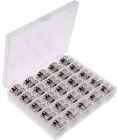 25 Pack Metal Bobbins with Stortage Case for Brother Singer Janome Kenmore and M