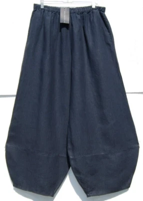 Nuevo con etiquetas Pantalón Bryn Walker NEBULOSA Ligero Lino Pierna Ancha OLIVER Generoso 1X Foto 1 de 3