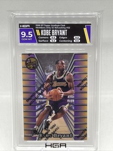 1996-97 Topps Stadium Club Members Only 55 Kobe Bryant Rookie HOF HGA 9.5 GEM MT