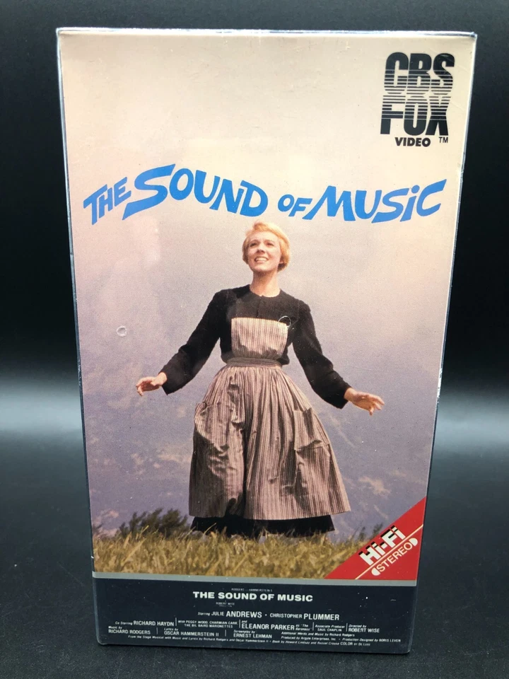 The Sound of Music VHS 1986 CBS Fox 2-Tape Set Factory Sealed Watermarks - Image 1 of 4