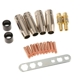 19Pcs/Set Mig Welding Nozzle Welder Torch Tip Holder Contact T For Binzel 15AK - Picture 1 of 12