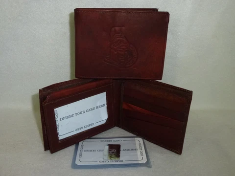 OTTAWA SENATORS    Leather BiFold Wallet    NEW   dkb4 z  --z Cover