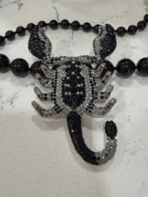 Collar Swarovski Cristal Escorpión Negro Nuevo 865411 Foto 1 de 4