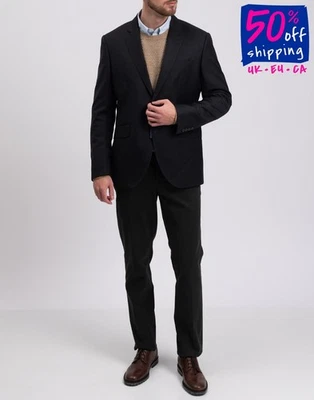 RRP €350 HACKETT Wool Twill Blazer Jacket Size 44S / 54S / XL Single-Breasted - Image 1 of 4