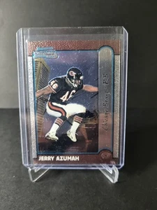 1999 Bowman Chrome Football Jerry Azumah #188 (RC) Chicago Bears Rookie - Picture 1 of 3