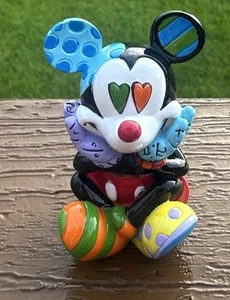 Mickey Mouse Colorful Hands On Face Star Gazing by Romero Britto Disney Figurine - Picture 1 of 6