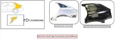 Left QUARTER PANEL ASSY For 2013-2015 HONDA CROSSTOUR - Image 1 of 4