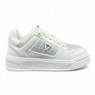 GUESS sneaker JO force Delove Gio strass white air one Bianca - Immagine 1 di 4