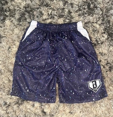 Pantalones Cortos Estilo de Vida de Béisbol Imitación Jóvenes Niños - Diseño de Salpicaduras de Pintura Nuevos Talla 140 Foto 1 de 4