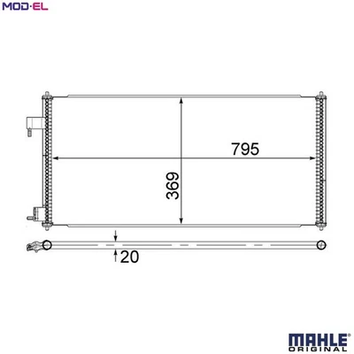 CONDENSER AIR CONDITIONING AC 689 000S FOR FORD EYPC/EYPA/EYPD/EYPB 1.8L 4cyl - Image 1 of 4