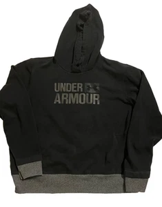 Under Armour Adult Pullover Hoodie Black Sweatshirt - Picture 1 of 9