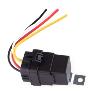 12V 40 Amp 4-Pin SPDT Auto Car Boat Relay Wire Waterproof Harness Socket New - Picture 1 of 4
