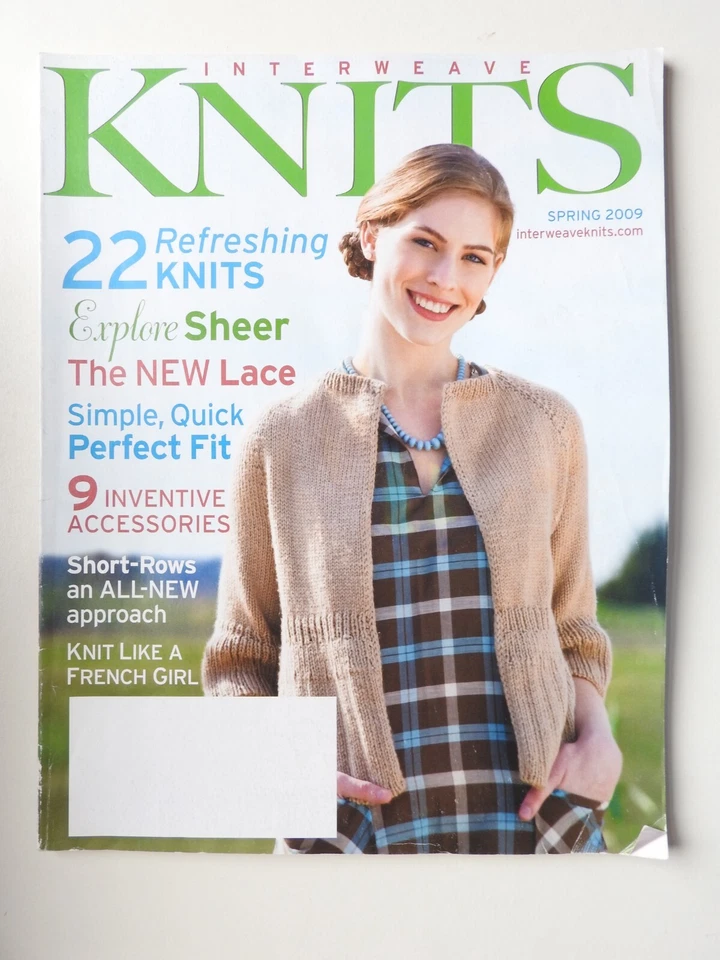 Interweave Knits magazine Spring 2009  - 22 patterns Lace Accessories Short Rows - Image 1 of 3