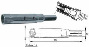 CHIAVE CANDELA SH HONDA ESAGONO 110MM CON GOMMINO - Picture 1 of 2
