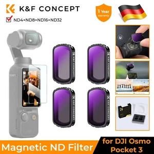 Filtro magnético K&F Concept 4 piezas ND4, ND8, ND16, ND32 con DJI OSMO Pocket 3 - Imagen 1 de 9