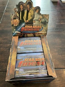 (1) Sealed Pack 1996 Topps Star Wars Finest Series 1 Chromium From Sealed Box!! - Picture 1 of 6