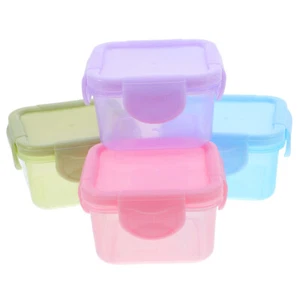 4 Pcs Portable Storage Box Snack Containers Small Freezer Meal Baby - Picture 1 of 12