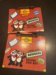 Pair Of Pan American Airlines Junior Flying Fun Kits - Picture 1 of 8