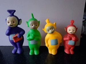 Teletubbies TV Charactors Chunky Action Toy Figures Set 4 Plastic - Picture 1 of 5