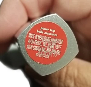 AVON BEYOND COLOR LOT OF 2~LIPSTICK~EXPIRED SPF 15 SUSNCREEN~POWER TRIP (RED). - Picture 1 of 5