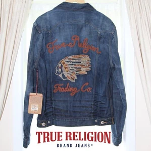 True Religion JIMMY 1971 Western Jacket Embroidered Indian Hideout M24T73V40 - Picture 1 of 24