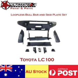 Loopless Bull Bar and Skid Plate Set Suitable For Toyota LC100 - Picture 1 of 2