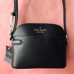 Kate Spade Kuppel Umhängetasche Saffiano Leder schwarz WKR00645 UVP: 299 $ - Bild 1 von 10
