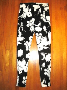 Ganni Alameda Floral Stretch Jersey Leggings W/Ankle Zippers Size Large (38) - Picture 1 of 7