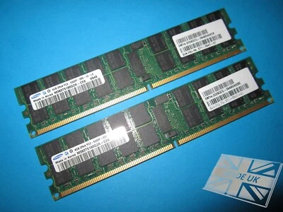 Samsung 8GB (2x4GB) M393T5160QZA-CE6 PC2-5300P ECC DDR2 SERVER Memory - Image 1 of 4