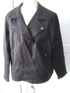 Immaculate size 18 biker style black jacket