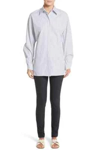 Lafayette 148 New York 'Victoria Oceanic Stripe Blouse (size M) - Picture 1 of 4