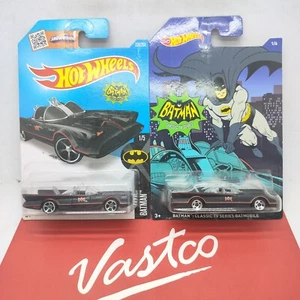 Lot of 2 Hot Wheels Batman & Walmart Exclusive Classic TV Series '66 Batmobile - Picture 1 of 9